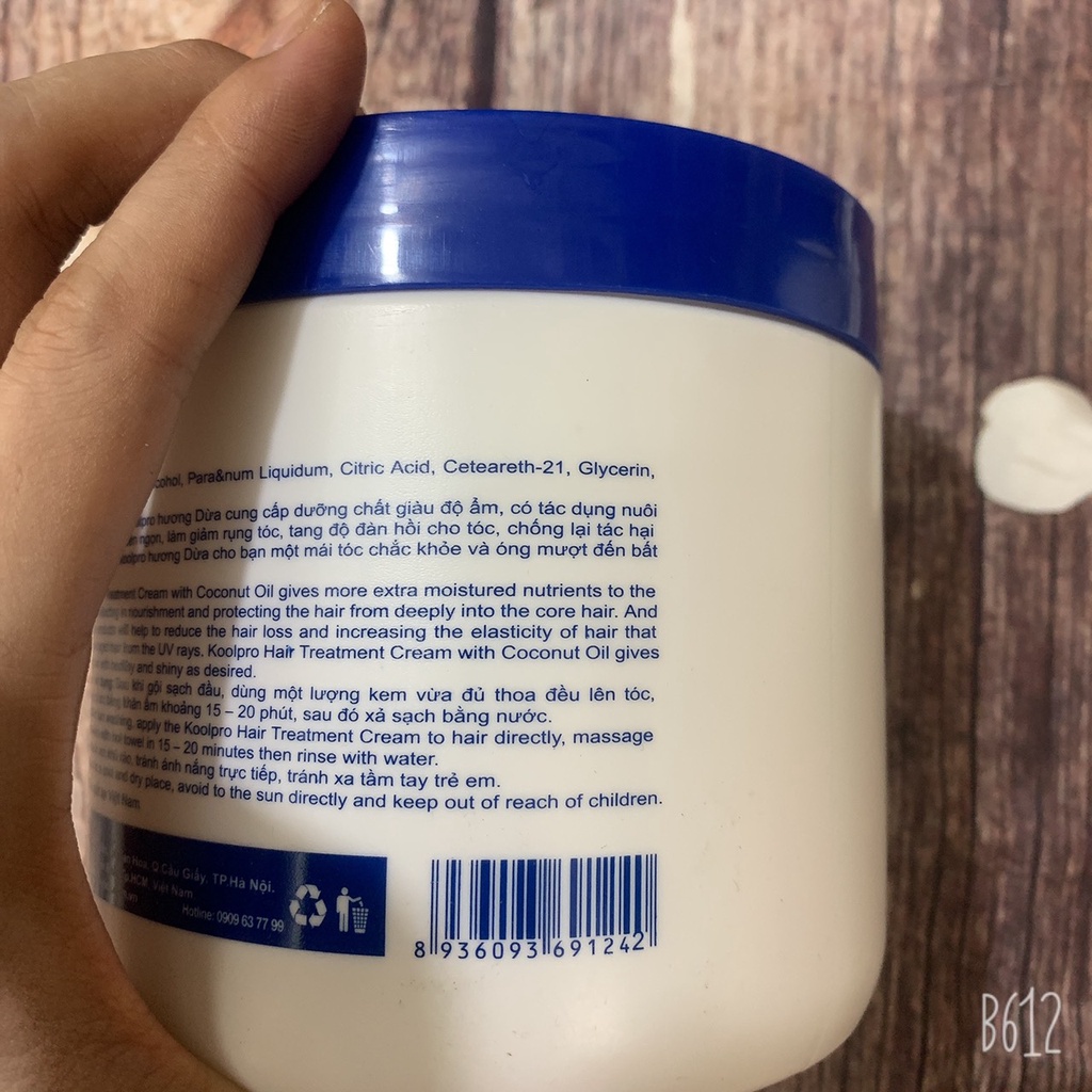 Hấp dầu hương dừa, hương lài koolpro tăng độ bóng mượt cho tóc 1000ml