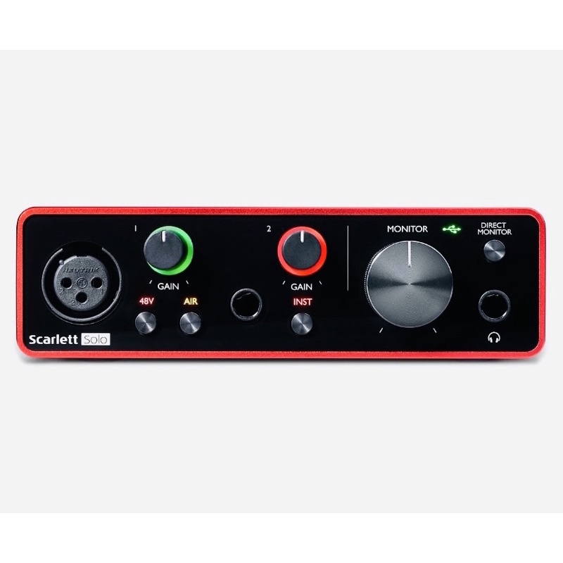 Sound card Focusrite Scarlett Solo gen 3 thu âm chuyên nghiệp idol cc talk bigo livestream bán hàng onl