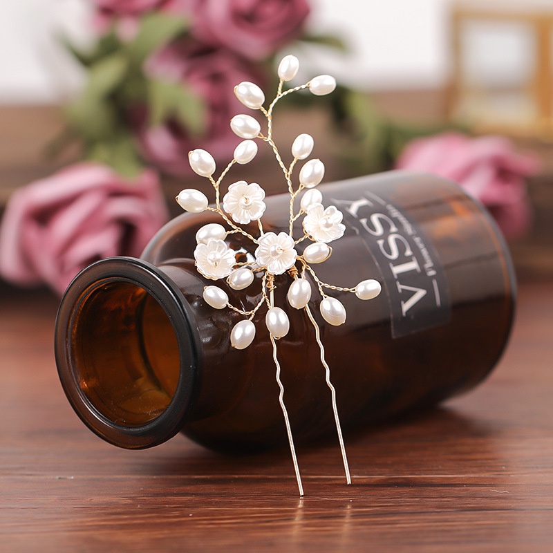 Seven Miss Kẹp Tóc Hình Hoa Đính Ngọc Trai Nhân Tạo Thời Trang