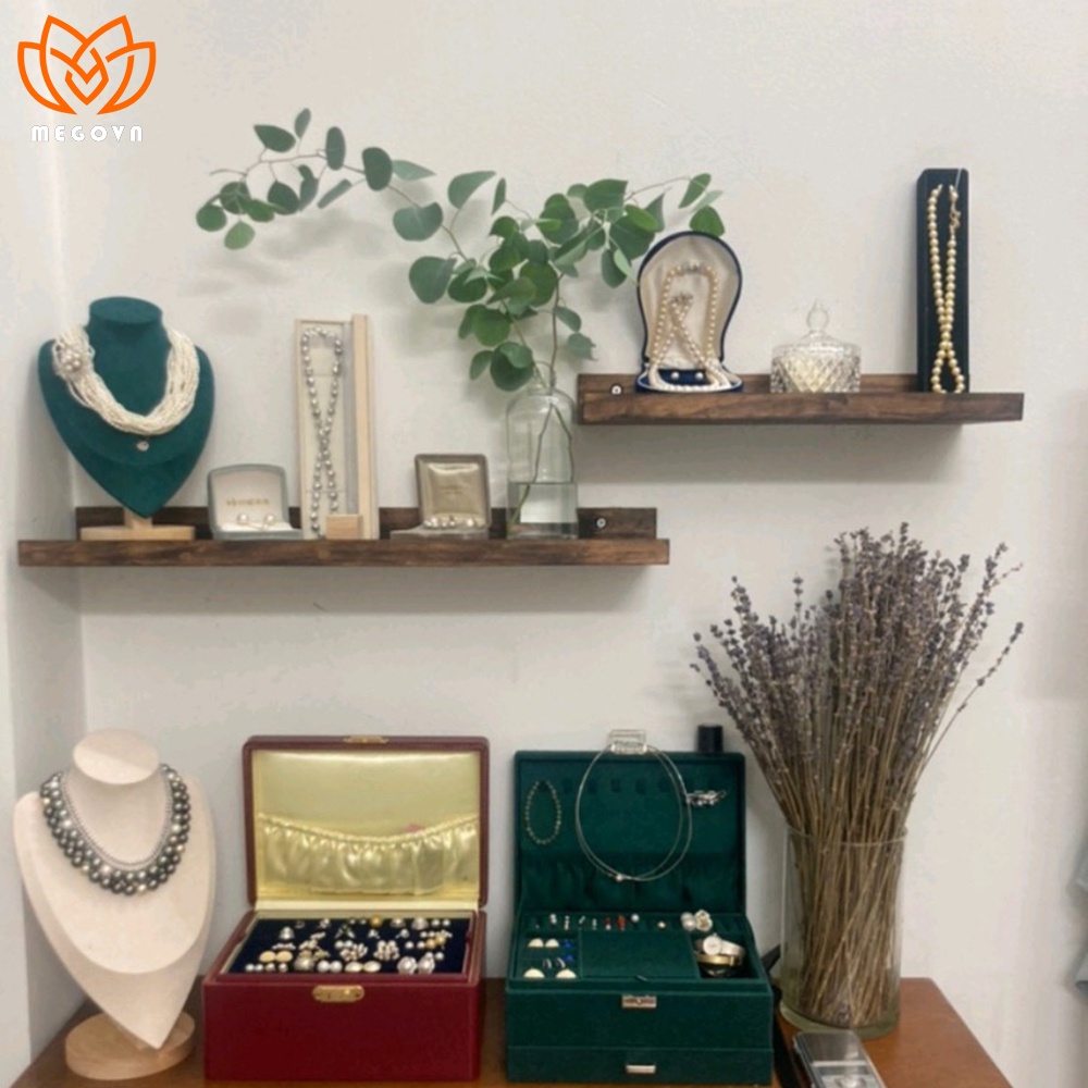 Thanh gỗ treo tường, kệ trang trí MEGOVN. home, decor phòng ngủ, phòng khách, kệ gỗ treo tường đẹp