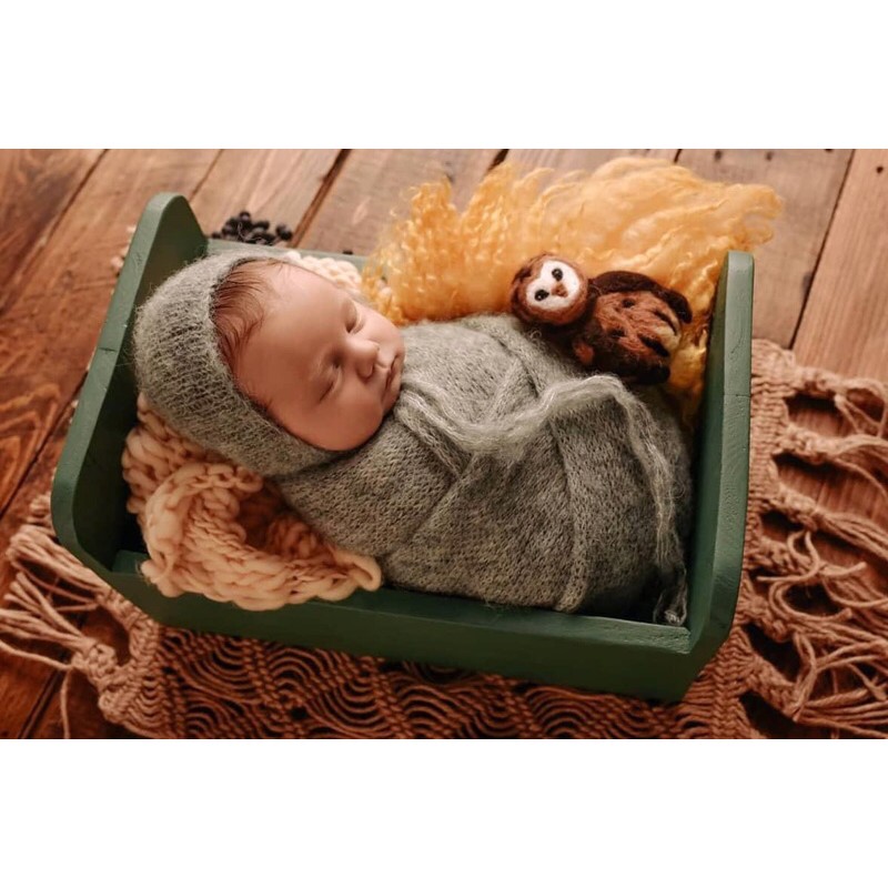 Nón kèm khăn quấn newborn