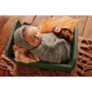 Nón kèm khăn quấn newborn