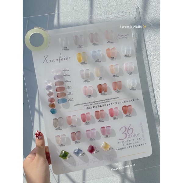NAILBOX - Móng úp tiện lợi - Sơn trơn Gel Jikai. verygoodnail, mắt mèo, flash