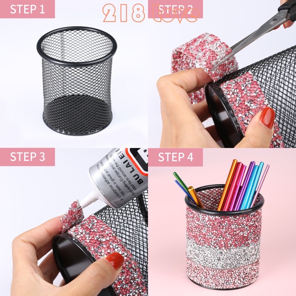 Dây Ruy Băng Đính Đá Kim Cương Giả 80cm Trang Trí Quần Áo Nhiều Màu Sắc Trang Trí Thủ Công