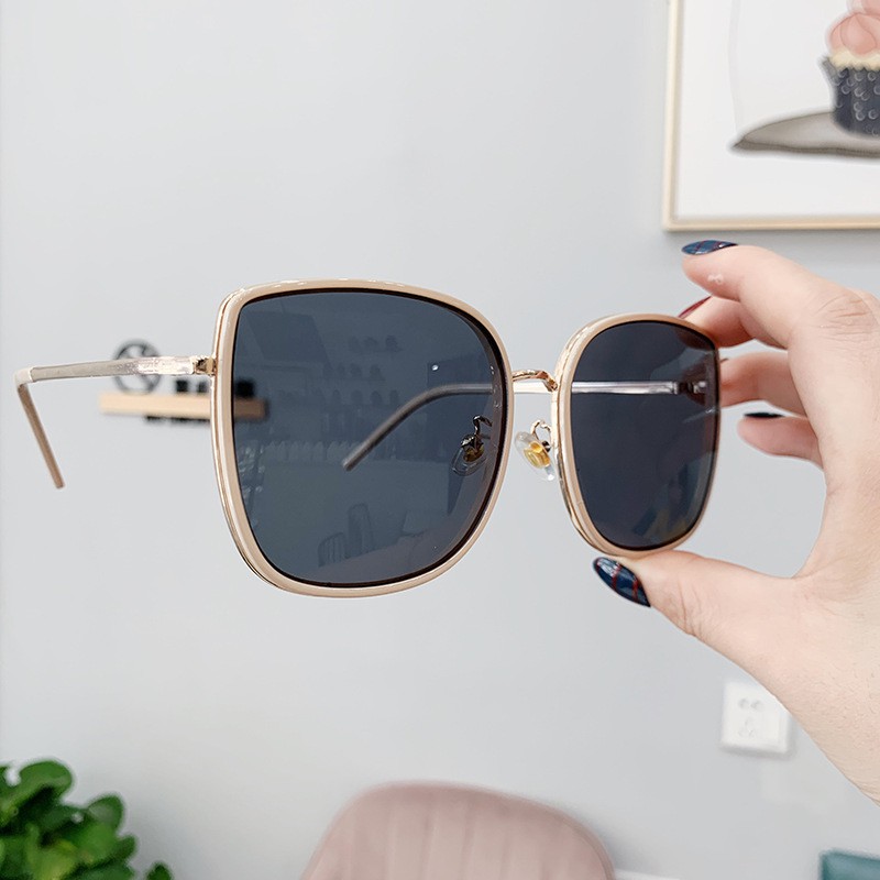 Kính mát nữ thời trang gọng vuông mắt kính chống tia UV phong cách Hàn Quốc đẹp giá rẻ ABICA 208