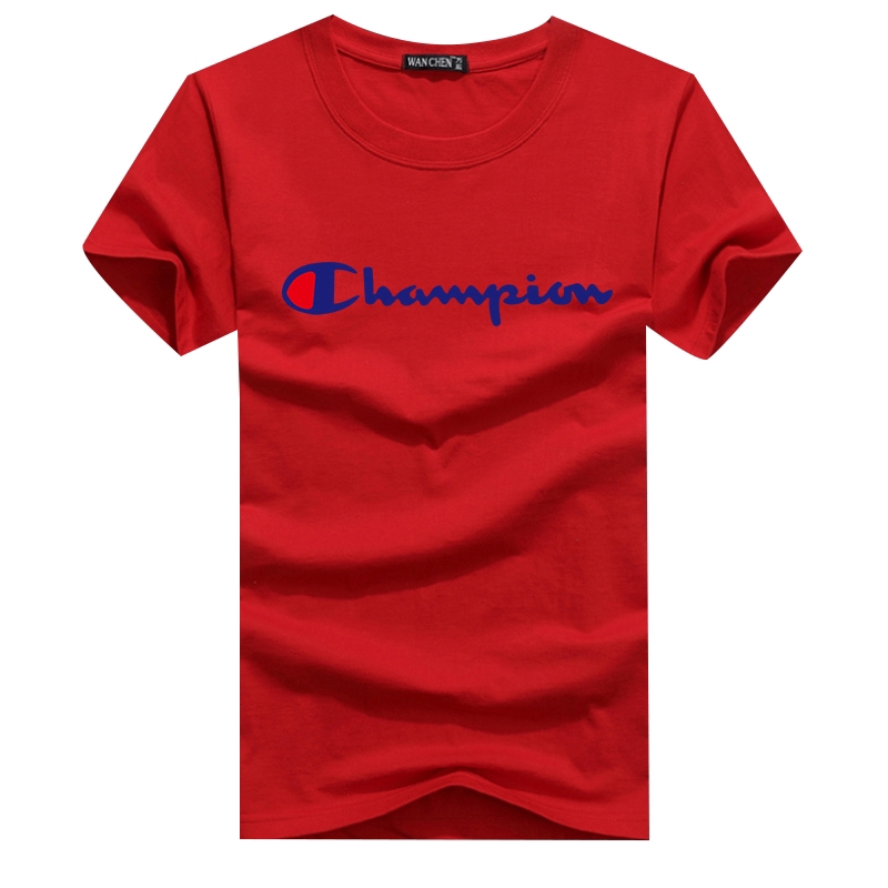 Áo Thun Ngắn Tay In Chữ Champion Cho Cặp Đôi Size S-5Xl