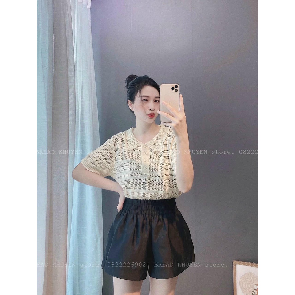 ÁO len lỗ bo tay 4 màu hót