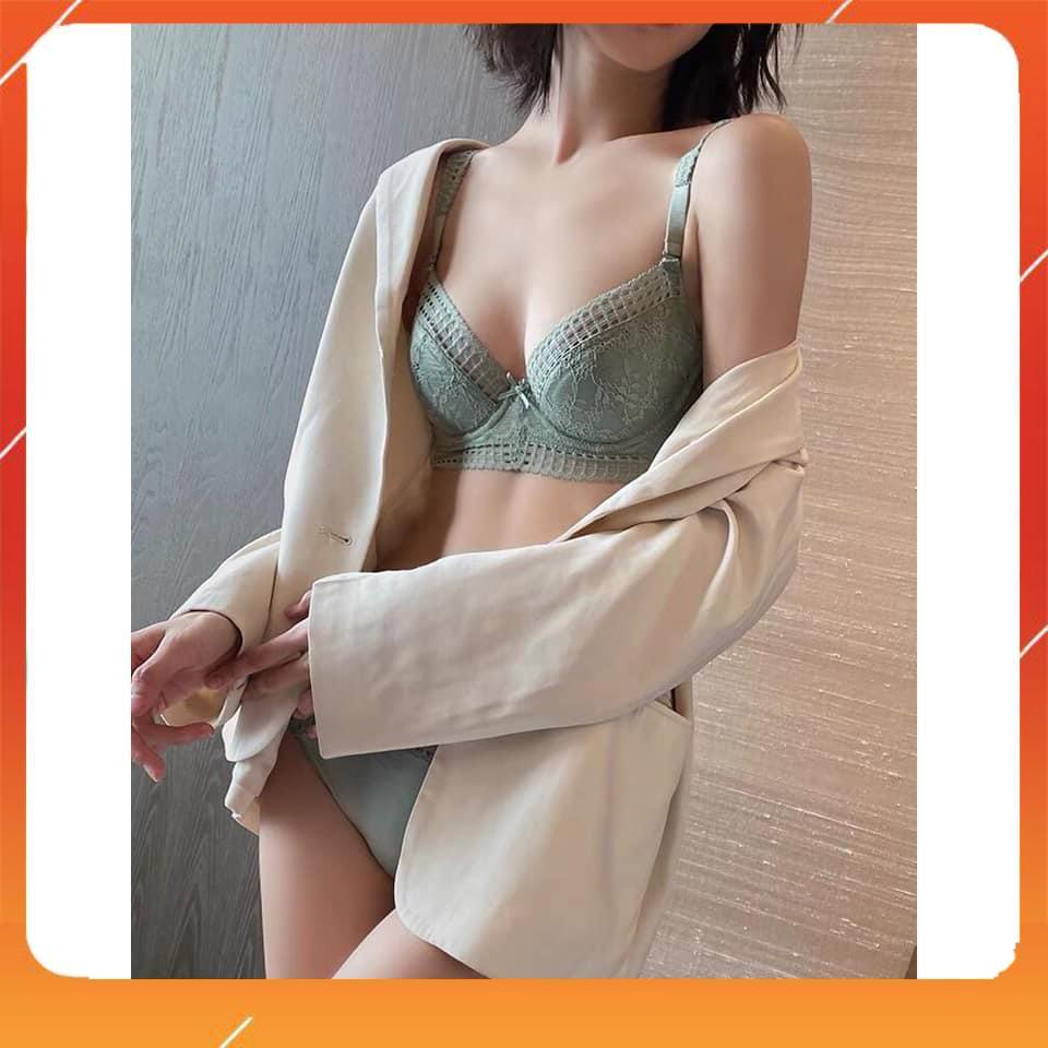 Set bộ đồ lót nữ hàng cao cấp phối ren, áo có gọng, mút đệm vừa, Mã B22020