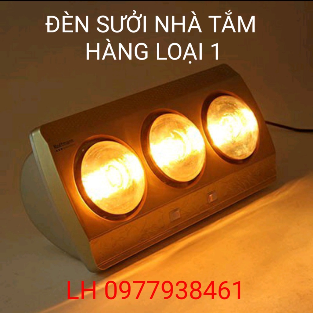 Đèn sưởi nhà tắm 3 bóng , Bóng đèn sưởi cao cấp ( Hàng loại 1 )