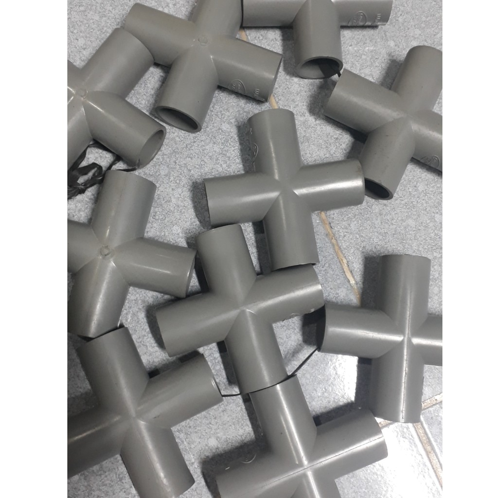Chữ thập nối ống PVC đủ size     chuyên dụng