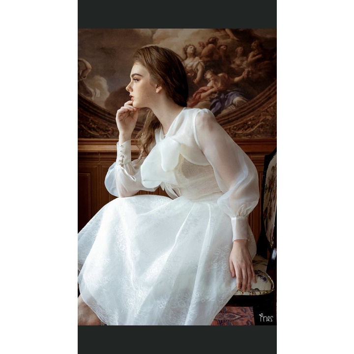 Vải ren ép organza  màu trắng, hồng, đen, kem