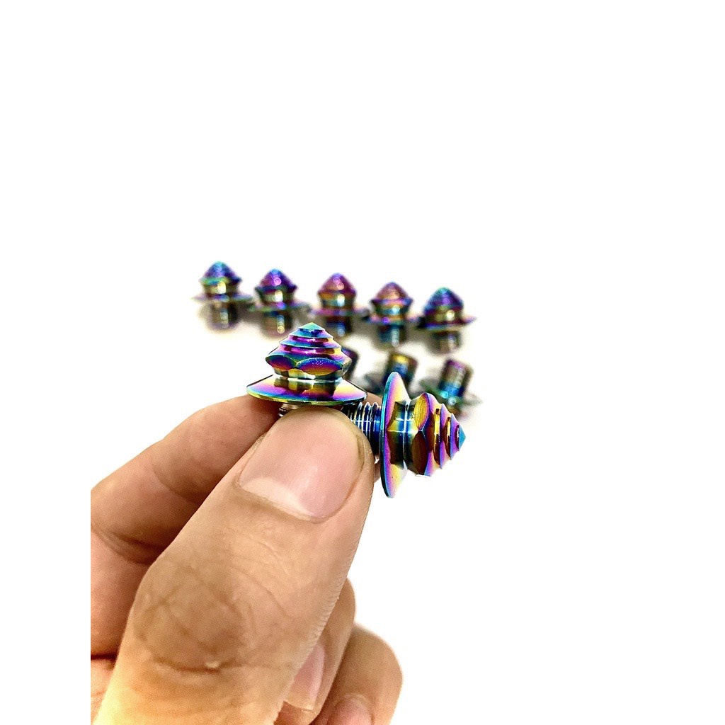 Ốc chân gương titan 7 màu lắp cho mọi dòng xe  honda