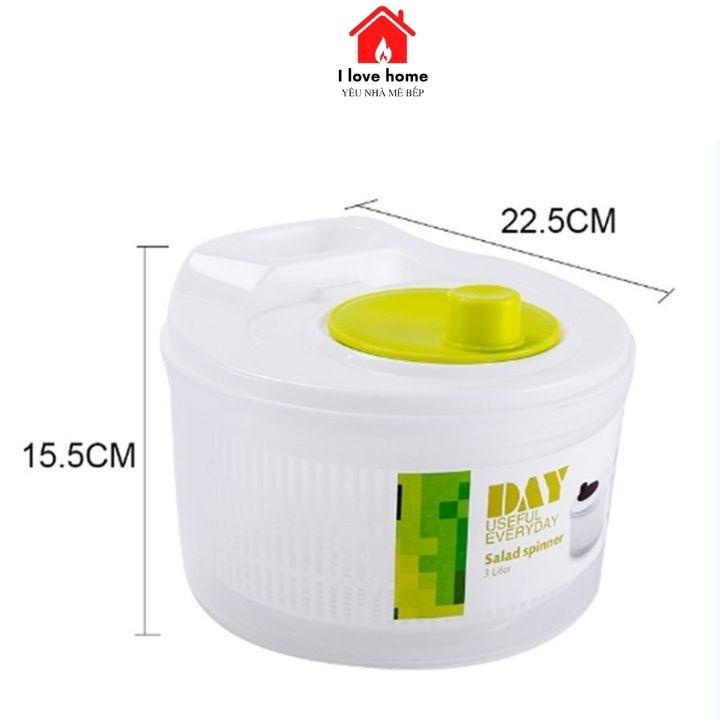 Rổ quay rau sống, vắt rau an toàn tiện dụng