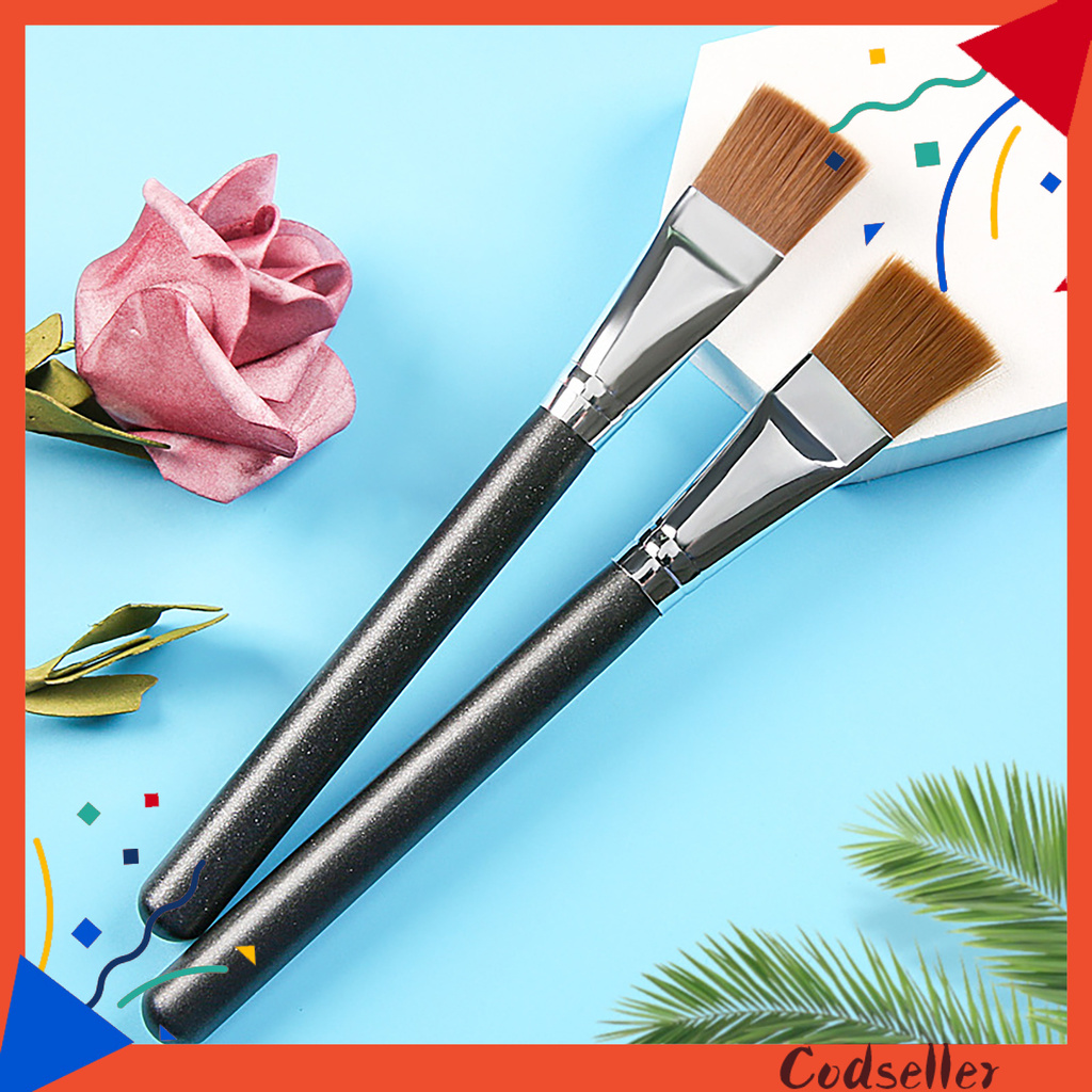 CODseller Facial Brush Hand-held Thick Handmade Flat Makeup Brush for Girl