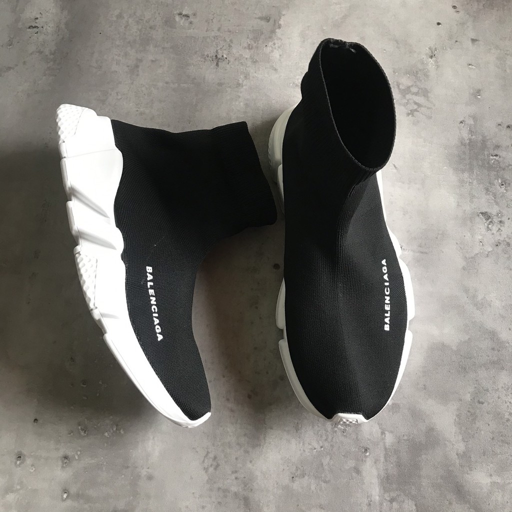 BẢN ĐẸP | GIÀY THỂ THAO SNEAKER CỔ CAO ĐEN TRẮNG BALEN