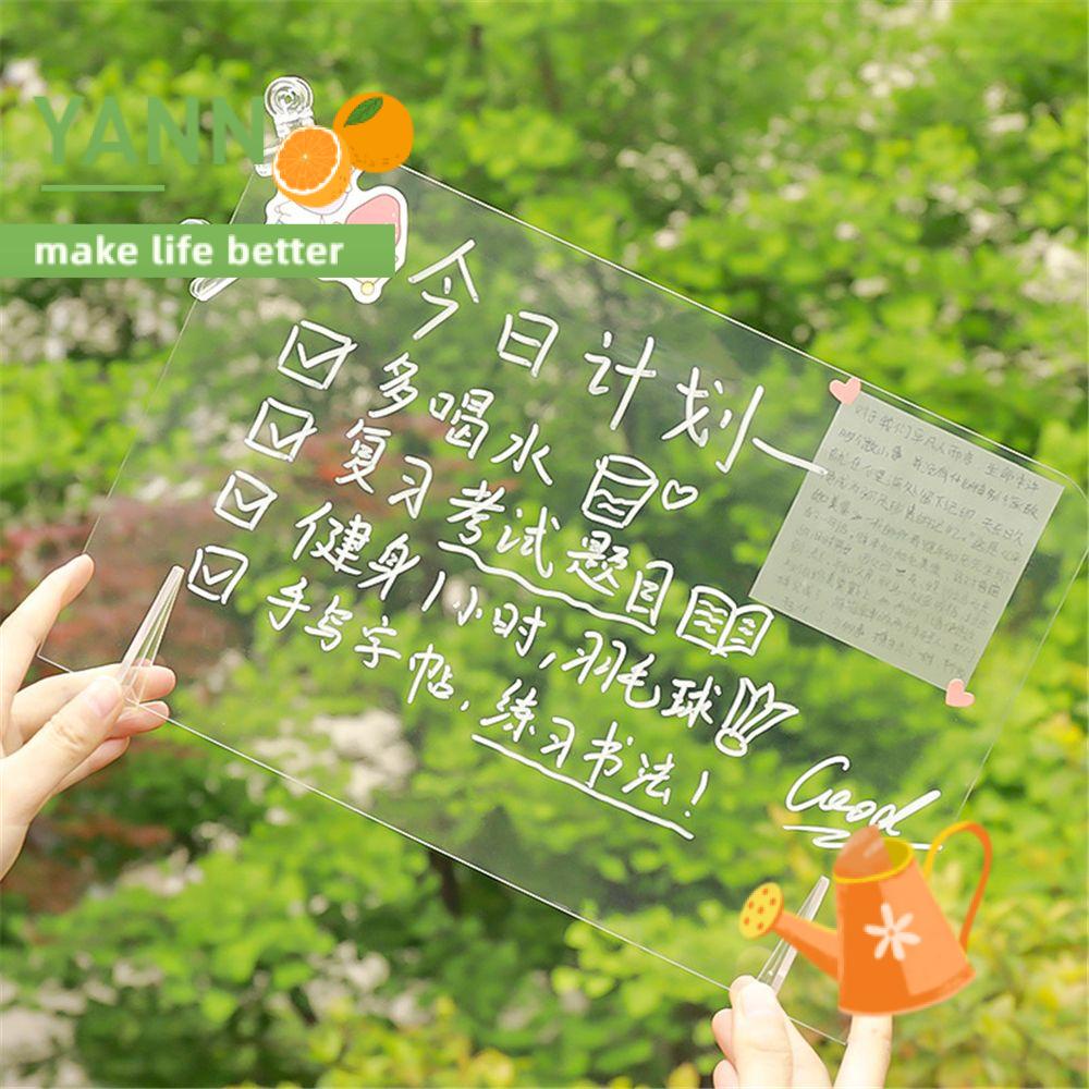 Bảng Trắng Viết Lời Nhắn Để Bàn Bằng Acrylic Trong Suốt Có Thể Xóa Được Note