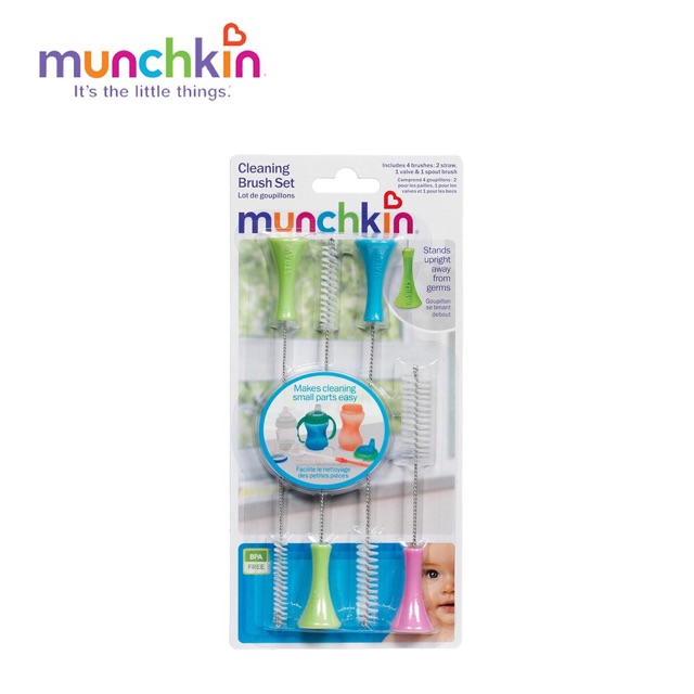 BỘ 4 CHỔI CỌ ỐNG HÚT MUNCHKIN