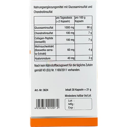 Viên uống Sanct Bernhard Habos Kapseln hỗ trợ tái tạo sụn khớp
