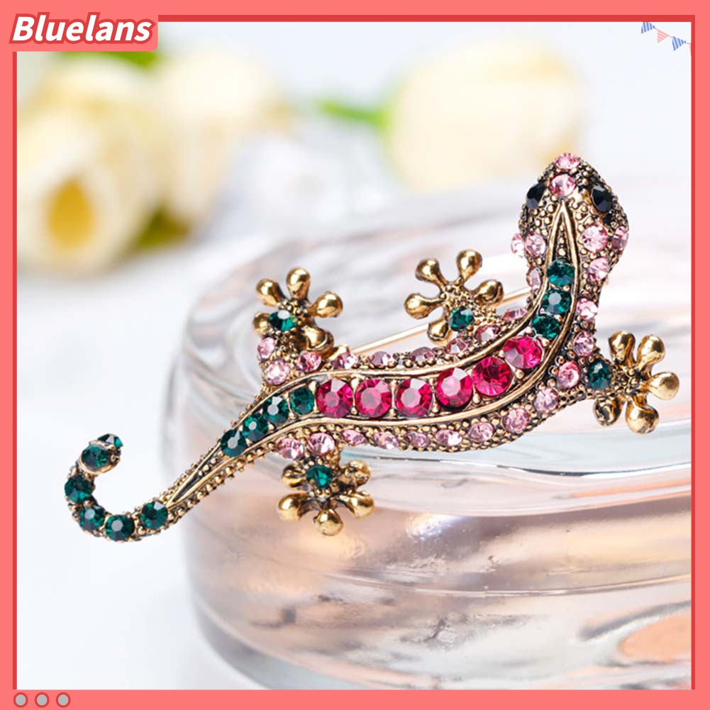 Ghim Cài Áo Hình Thằn Lằn Đính Đá Nhân Tạo Đẹp Mắt