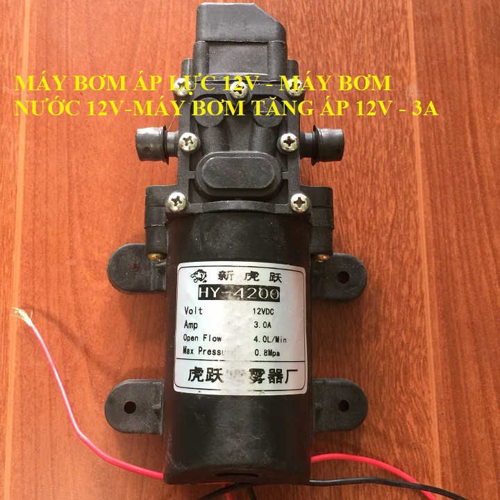 máy bơm áp lực mini 12V - máy bơm phun sương