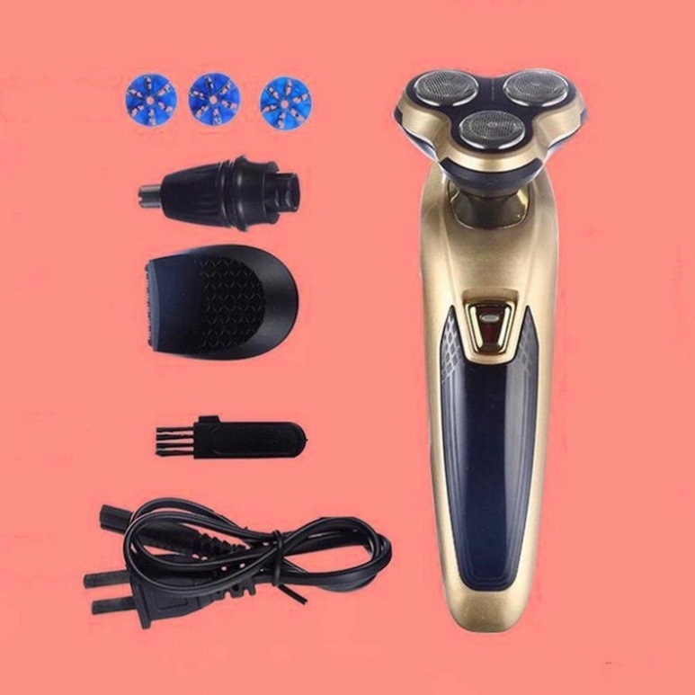 Máy Cạo Râu 3 Lưỡi Dao Cạo Râu Cầm Tay Siêu Bén - Chống Nước CR03 - Hàng Cao Cấp Có Bảo Hành