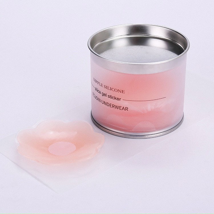Miếng dán ngực ti silicon, dán ti Hộp 5 cặp sử dụng nhiều lần mẫu C023
