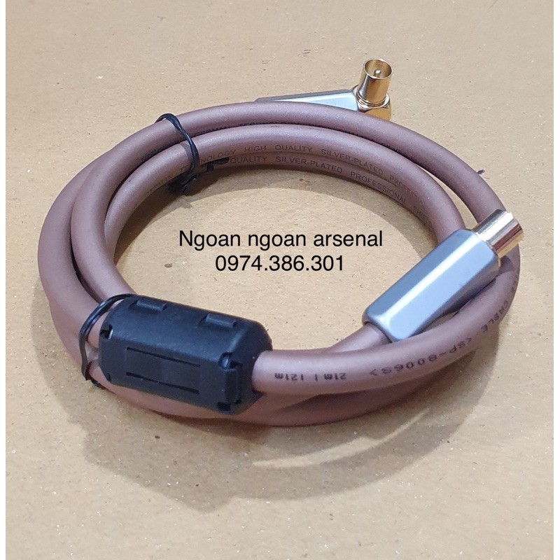 dây nối tường ra tivi lõi mạ bạc cao cấp hàng nhập khẩu siêu chống nhiễu