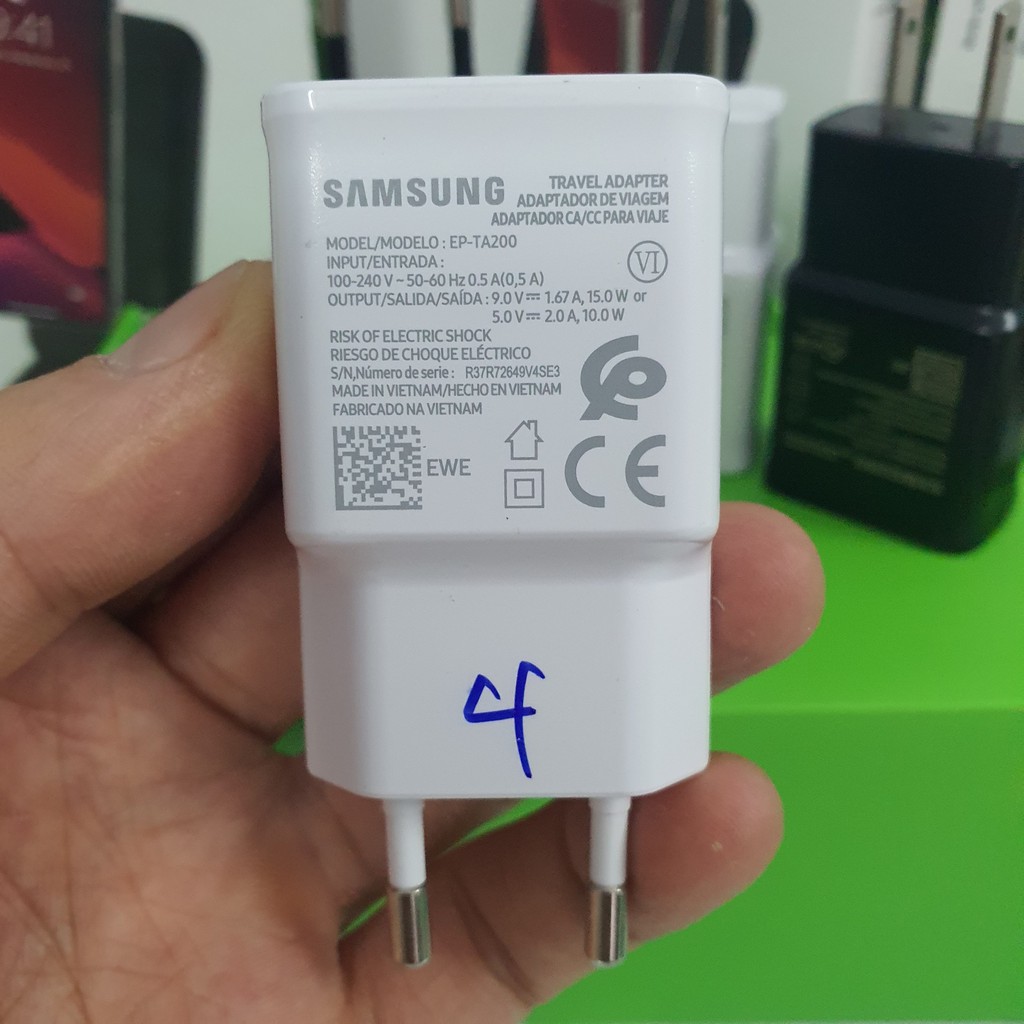 Củ Sạc Nhanh 15W Samsung S10/S10 Plus Chính Hãng, Không Gồm Cáp, Dùng Chung Các Đời Điện Thoại Từ S10 Trở Lại