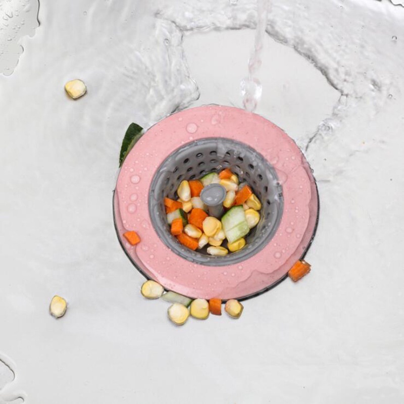 [Tổng Kho Sỉ] Giỏ Chặn Lọc Rác Bồn Rửa Bát LOẠI TRÒN CÓ THANH CẦM (Lúa Mạch) - Dễ Dàng Đổ Rác Nhanh Chóng, Sạch Sẽ