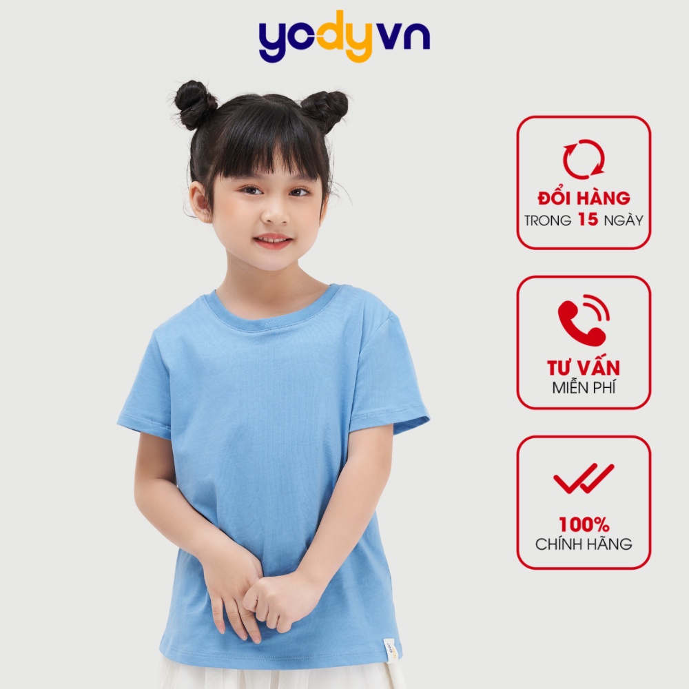Áo thun cho bé YODY cotton xuất xịn, áo phông trẻ em cổ tròn mềm mịn thoáng mát TSK5219