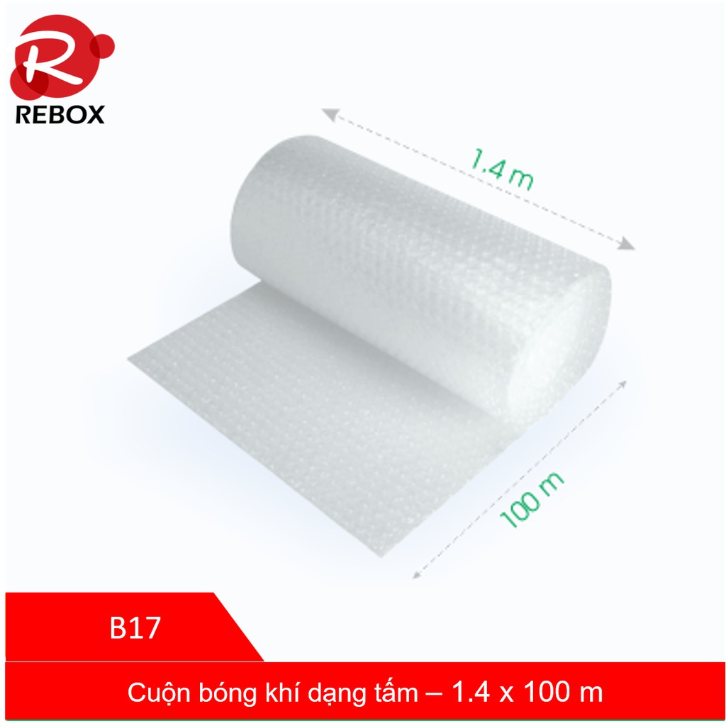 140cm x 100m  - Cuộn bóng khí - Xốp hơi - Xốp nổ - Gói hàng - Bọc hàng (Cuộn bóng to)