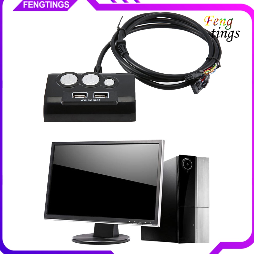 Vỏ PC ABS nút nguồn có cổng âm thanh USB 1.5m hữu ích cho nhà