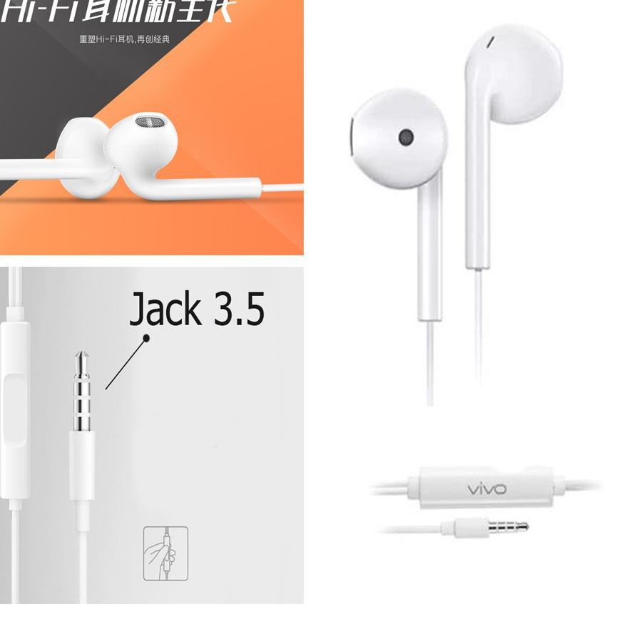 Tai Nghe Vivo Xe680 Vivo V5 Hifi / Vivo 100% Chính Hãng