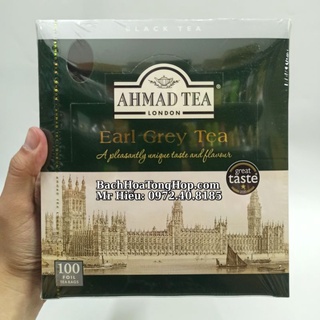 Trà ahmad earl grey hộp 100 gói