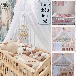 Quây cũi xoắn tết 4 handmade Tree Story, quây sam chặn cũi cho bé