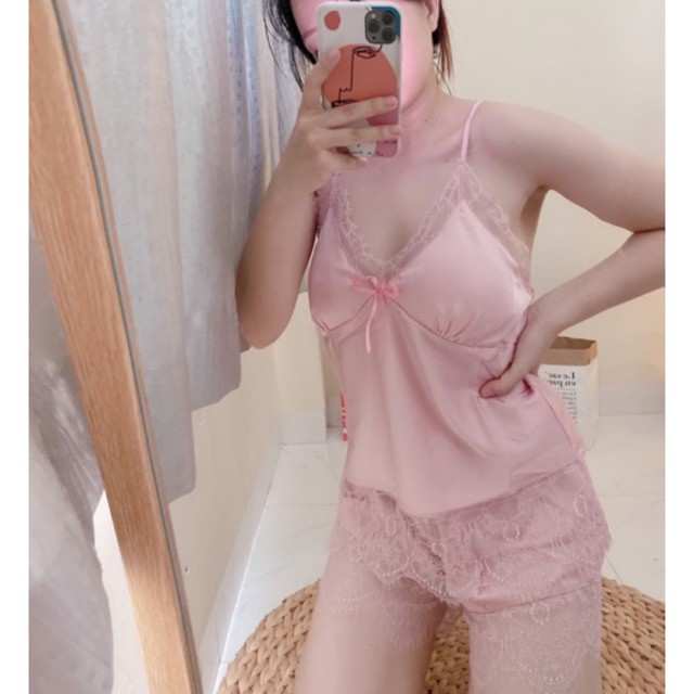 ♥️[Q11.HCM]♥️LL312  Bộ đồ ngủ sexy gợi cảm -  Đồ ngủ mặc nhà Cô chủ nhỏ chuyên sỉ