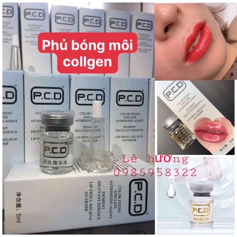 Phủ bóng môi collgen pcd