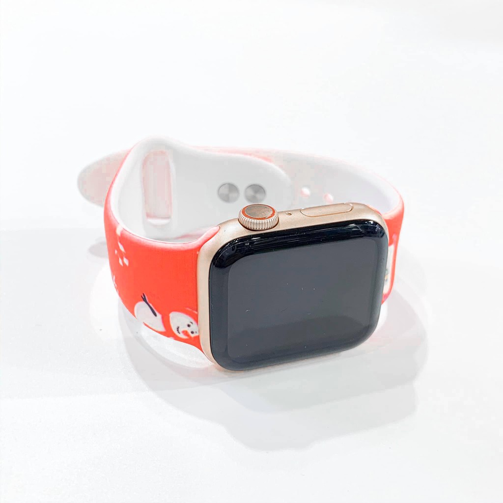 Dây Apple Watch Cao Su Noel Giáng Sinh Siêu Dễ Thương