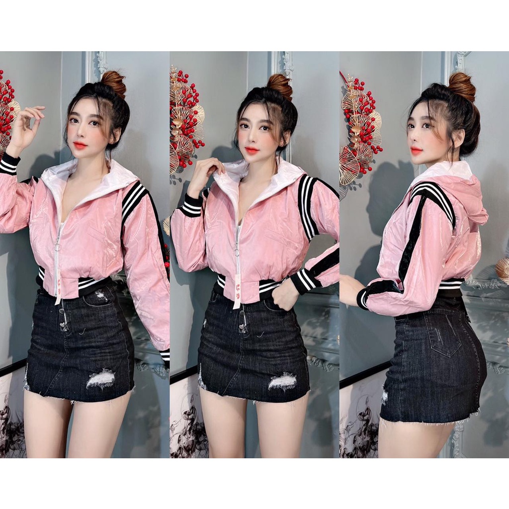 [HÀNG QC] Áo Khoác Thời Trang Nữ Phom Lửng Mẫu Áo Phối Tay Cá Tính Dành Cho Phái Nữ Sang Chảnh Chất Liệu Phi Xà Cừ