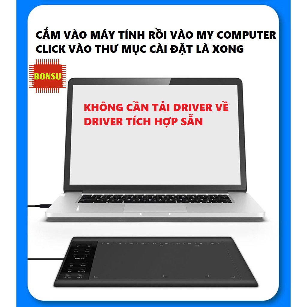 Bảng điện tử VINSA 1060Plus 2020 chính hãng - bản quốc tế nâng cấp so với Gaomon 1060