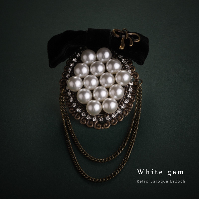 Huy Hiệu Cài Áo Hình Nơ Đính Đá Thời Trang