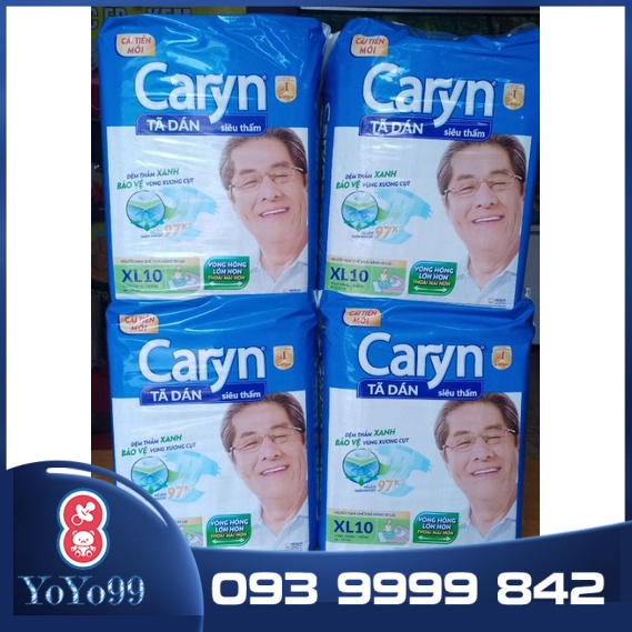 Bỉm tã dán người lớn Caryn XL10 miếng |YOYO99