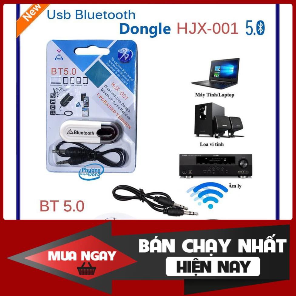 Free HOT USB Bluetooth HJX-001 5.0 BT< Mẫu Mới Thế Hệ Thứ 3 >,Tốc Độc Kết Nối Ổn Định