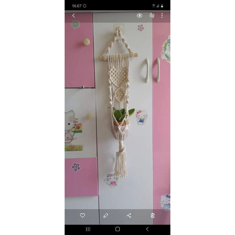 dây treo chậu macarame