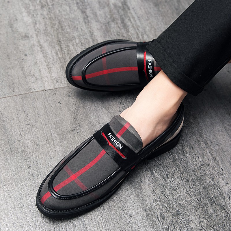 Giày vải da thời trang thanh lịch sang trọng cho nam