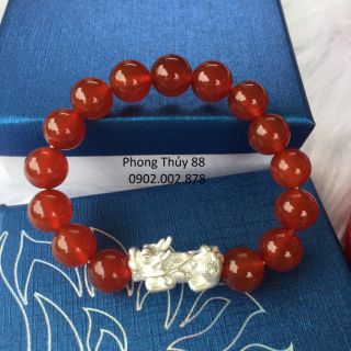 Vòng tay phong thủy Đỏ mix tỳ hưu