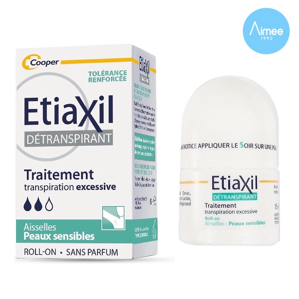 Lăn Khử Mùi Etiaxil Detranspirant Traitement Cho Da Nhạy Cảm 15 ml [Aimee1992]