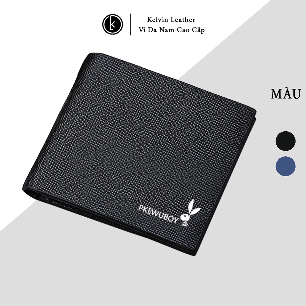 Ví Nam Playboy Nhỏ Gọn Chất Vải Canvas Nhiều Ngăn Tiện Lợi Phong Cách Dân Chơi Cao Cấp Kelvin V99