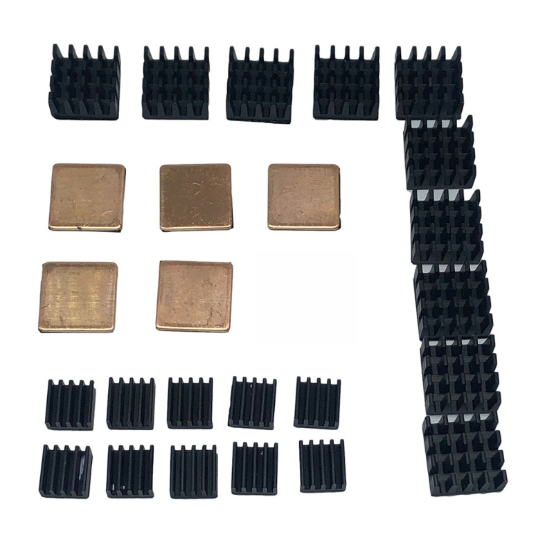 omg 26PCS Raspberry Pi 4 Heatsink Kit with Thermal Conductive Adhesive Tap26