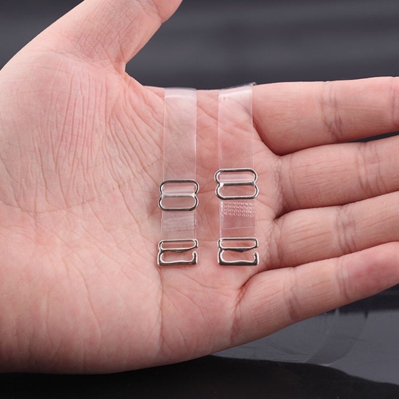 Dây áo ngực trong suốt nhựa dẻo siêu dai sợi bún/sợi dẹt - Dây áo con silicon trong suốt